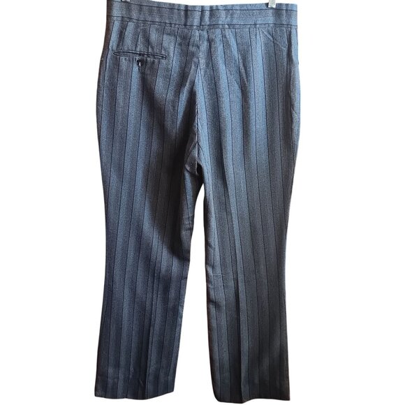 34x30 Vintage Men's Flare Striped Dress Pants 1970's Flare true Mod Slacks USA - Picture 5 of 8